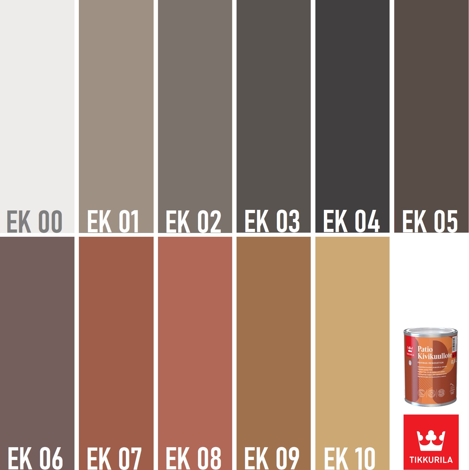 Patio Kivikuullote vzorník